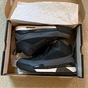 Nike Jordan Flight 9.5 BG 65497005 6y big kids black gray shoes